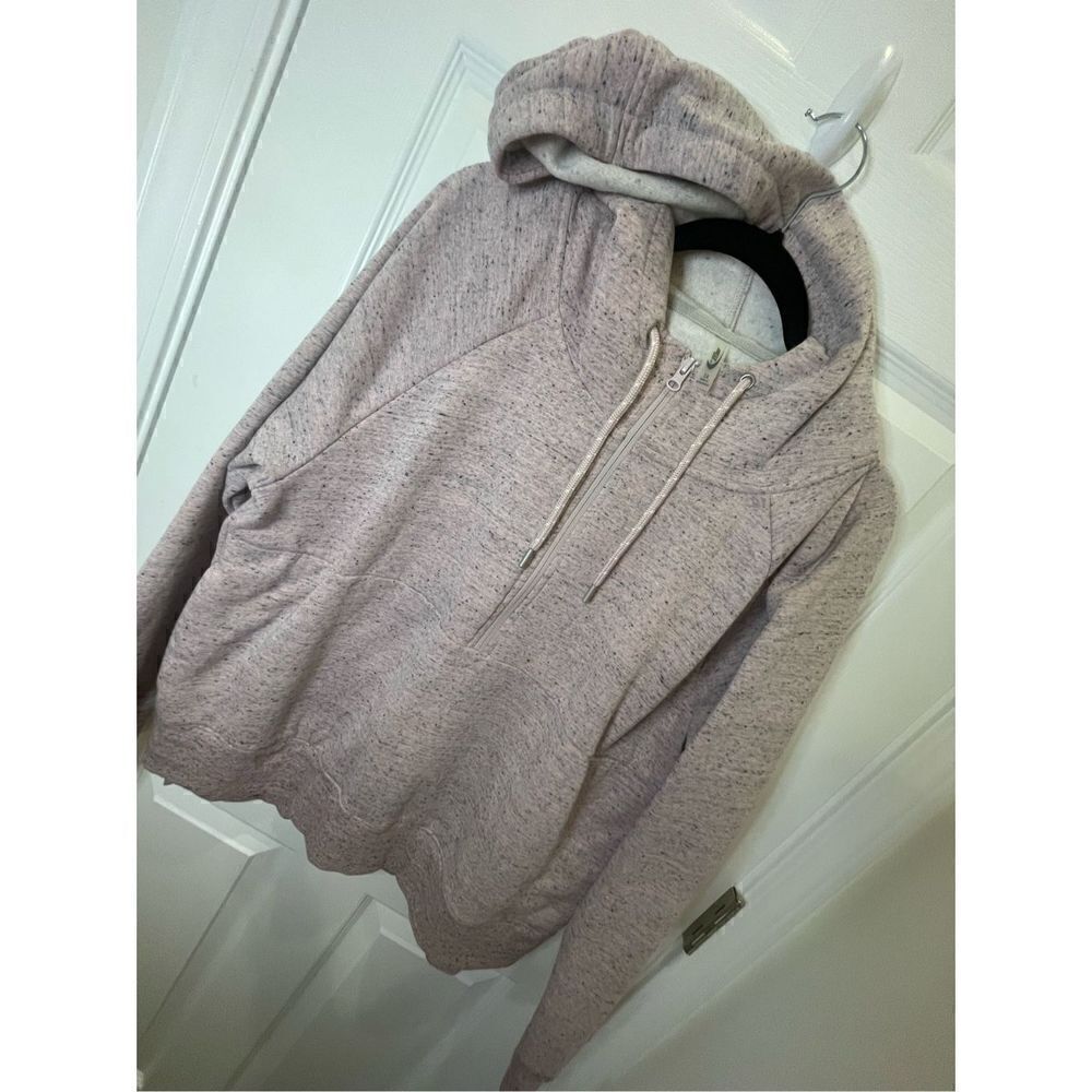 MTA Sport women’s 1/4 zip hoodie size 1X pink gray